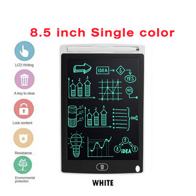 8,5 6,5 colio LCD piešimo planšetė, skirta vaikams Žaislų dažymo įrankiai Elektronika Rašymo planšetė Boy Kids Mokomoji plona lenta