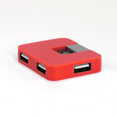 CHYI Mini USB Hub 4 porta USB 2.0 Expander Hab kvadratnog oblika sklopivi multi razdjelnik mikro adapter za dodatnu opremu za prijenosna računala
