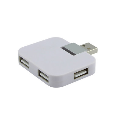 CHYI Mini USB Hub 4 porta USB 2.0 Expander Hab kvadratnog oblika sklopivi multi razdjelnik mikro adapter za dodatnu opremu za prijenosna računala