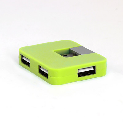 CHYI Mini USB Hub 4 porta USB 2.0 Expander Hab kvadratnog oblika sklopivi multi razdjelnik mikro adapter za dodatnu opremu za prijenosna računala