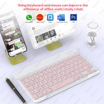 Πληκτρολόγιο συμβατό με Bluetooth για Apple Teclado iPad Xiaomi Ασύρματο πληκτρολόγιο τηλεφώνου Samsung Huawei Tablet για Android Windows