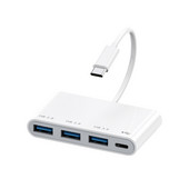 USB HUB 3.0 Type-C 4 in 1 vairāku pieslēgvietu ātrgaitas adaptera sadalītājs OTG priekš Nintendo Switch PS3 4 Xbox planšetdatora klēpjdatora piederumi