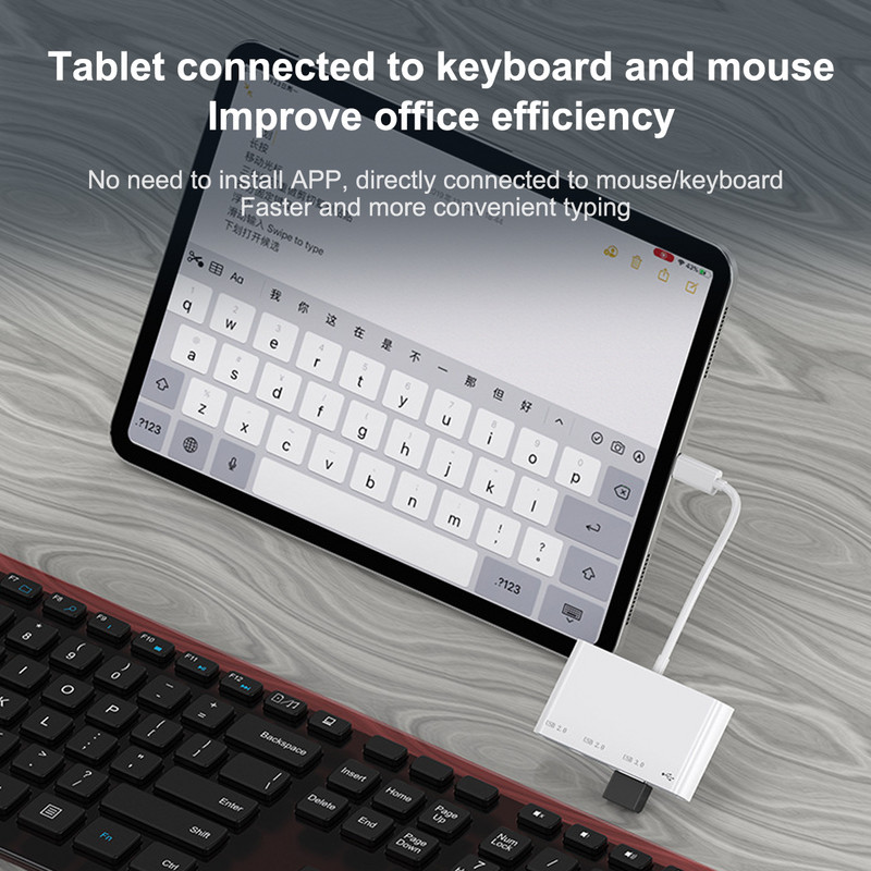 USB HUB 3.0 Type-C 4 in 1 vairāku pieslēgvietu ātrgaitas adaptera sadalītājs OTG priekš Nintendo Switch PS3 4 Xbox planšetdatora klēpjdatora piederumi