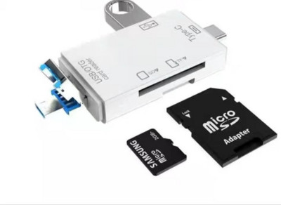 Didelės spartos kortelių skaitytuvas USB 3.0 tipo C į SD Micro TF SD adapteris nešiojamam kompiuteriui Priedai OTG kortelių skaitytuvas Smart Memory SD