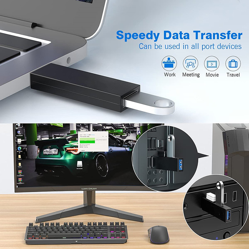 Usb Hub 3.0 2.0 Multi Usb Splitter 3 Ports Extensor For Windows Macbook Laptop Otg Adapter PC Computer Notebook Dodaci