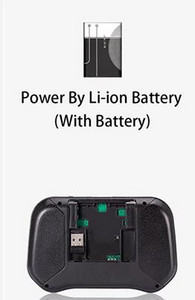 Nova mini i10 tipkovnica s pozadinskim osvjetljenjem u 7 boja, 2.4G bežični zračni miš s ugrađenom litijskom baterijom i punjivom tipkovnicom za PC TV BOX Gamepad