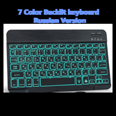 Nova mini i10 tipkovnica s pozadinskim osvjetljenjem u 7 boja, 2.4G bežični zračni miš s ugrađenom litijskom baterijom i punjivom tipkovnicom za PC TV BOX Gamepad