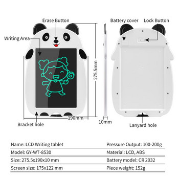8,5-инчов Panda LCD таблет за писане с писалка, цифрово рисуване, електронен блок за ръкописен текст, графична платка за съобщения
