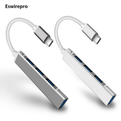 USB-elosztók Type C 3.1 Splitter Adapter OTG Lenovo Sumsung Imac Macbook m 1 5 Air Pro PC laptop tartozékok USB 3 0 4 portok