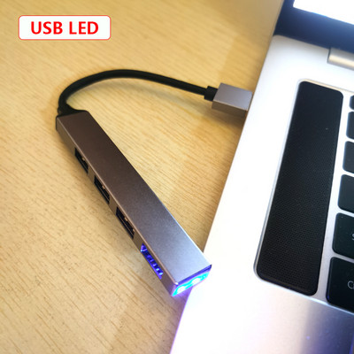 USB čvorišta tipa C 3.1 Splitter adapter OTG za Lenovo Sumsung Imac Macbook m 1 5 Air Pro Dodatna oprema za prijenosna računala USB 3 0 4 porta