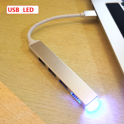 USB čvorišta tipa C 3.1 Splitter adapter OTG za Lenovo Sumsung Imac Macbook m 1 5 Air Pro Dodatna oprema za prijenosna računala USB 3 0 4 porta