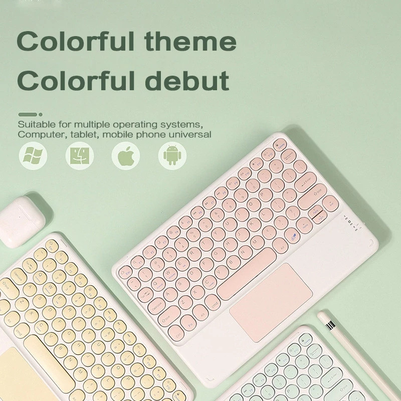 Za iPad tipkovnicu bežičnu Bluetooth tipkovnicu teclado tablet za iPad Xiaomi Samsung Huawei Tablet Android IOS Windows