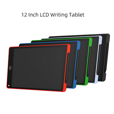 12-inčni LCD tablet za pisanje, elektronička digitalna ploča za crtanje, blok za pisanje, koji se može izbrisati jednim klikom, jedan zaslon i zaslon u boji s gumbom za zaključavanje