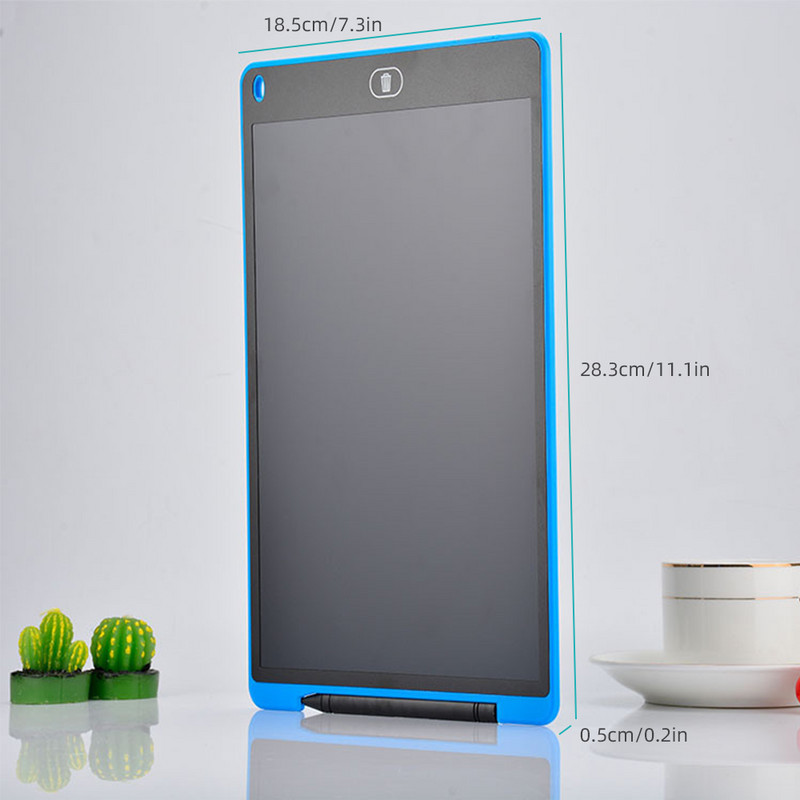 12-inčni LCD tablet za pisanje, elektronička digitalna ploča za crtanje, blok za pisanje, koji se može izbrisati jednim klikom, jedan zaslon i zaslon u boji s gumbom za zaključavanje