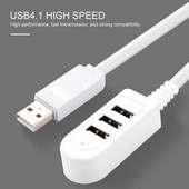 3 portos USB 2.0 hub elosztó nagy sebességű 3 portos elosztó hub adapter USB elosztó PC számítógéphez notebook számítógép tartozékok