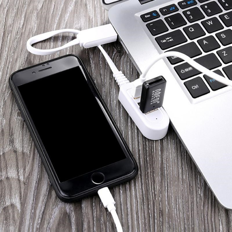 3 portos USB 2.0 hub elosztó nagy sebességű 3 portos elosztó hub adapter USB elosztó PC számítógéphez notebook számítógép tartozékok
