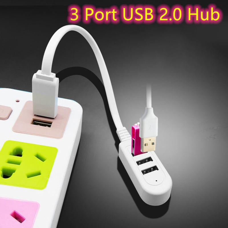 3 portos USB 2.0 hub elosztó nagy sebességű 3 portos elosztó hub adapter USB elosztó PC számítógéphez notebook számítógép tartozékok
