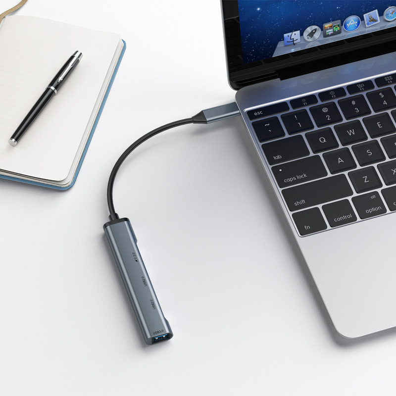 C típusú USB C HUB 4 portos Multi Splitter Adapter OTG PD töltés Lenovo Xiaomi Macbook Pro 13 15 Air Pro C típusú osztóhoz