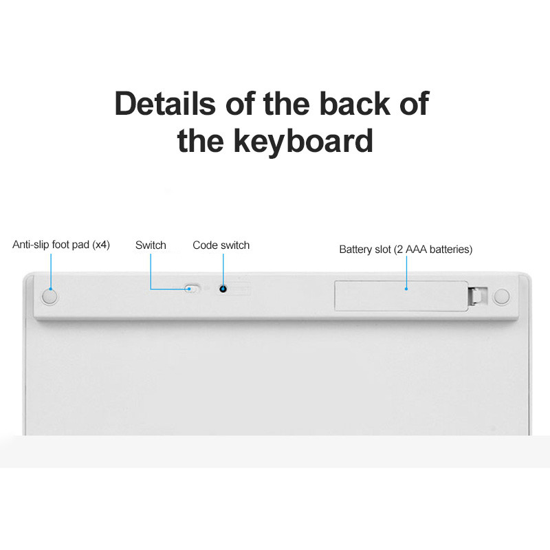 RYRA Mini vezeték nélküli táblagép billentyűzet Bluetooth Univerzális Tablet ipad mobiltelefonhoz iOS Android Windows