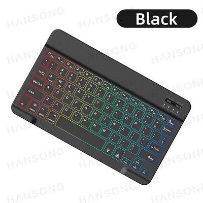 Taustavalgustusega klaviatuur Androidile iOS Windows Bluetoothiga ühilduv Apple Samsung Xiaomi Tablet Smart Phone PC 10-tolline klaviatuur