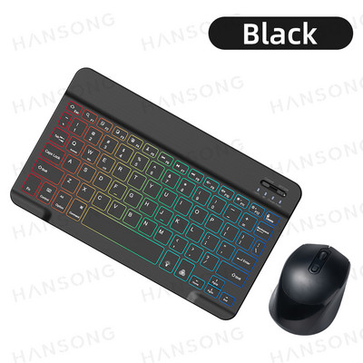 Taustavalgustusega klaviatuur Androidile iOS Windows Bluetoothiga ühilduv Apple Samsung Xiaomi Tablet Smart Phone PC 10-tolline klaviatuur