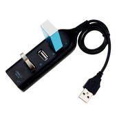 USB hub 4 portos USB 2.0 hub nagy sebességű univerzális kábellel Mini Hub Socket Pattern Splitter kábeladapter laptop PC-hez