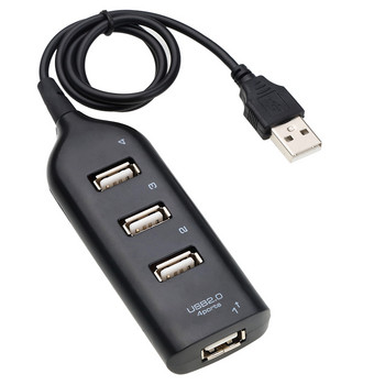 USB Hub 4 θύρες USB 2.0 Hub High Speed Universal with Cable Mini Hub Socket Pattern Splitter Cable Adapter for Laptop PC