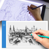 Pad cu lumină LED Elice A4 cu trei niveluri de luminozitate pentru pictură cu diamant, panou de lumină alimentat prin USB Tabletă grafică digitală pentru desen