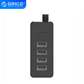 Orico HUB 4-pordiline jaotur/jaotur A*4 tüüpi USB-toiteallikas koos andmekaabli ja OTG-adapteriga arvutitarvikute jaoks