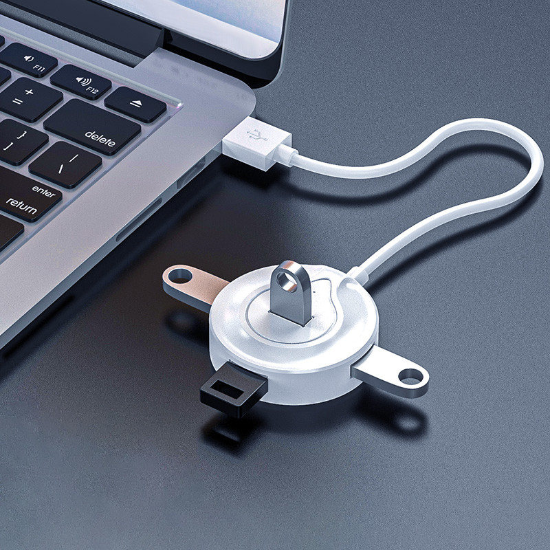 USB 2.0 Hub Splitter High Speed Hub 4-Port Hub Laptop One Pull Four Converter Extension Periferija računala