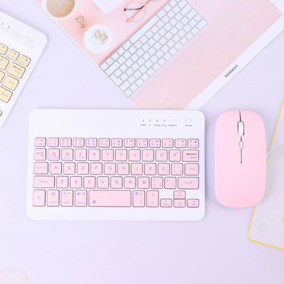 Tablet bežična tipkovnica za iPad Pro 2021 11 12.9 10.5 Teclado, tipkovnica kompatibilna s Bluetoothom Miš za iPad 8th 7th Air 4 3 2