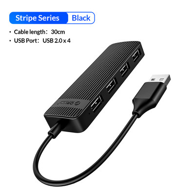 ORICO Mini USB HUB Multi 4 porta brzi USB 2.0 razdjelnik prijenosni OTG adapter za prijenosna računala Dodaci za tablet računala