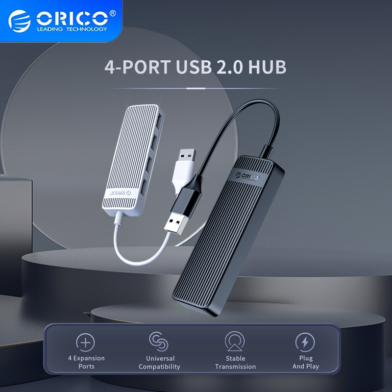 ORICO Mini USB HUB Multi 4 porta brzi USB 2.0 razdjelnik prijenosni OTG adapter za prijenosna računala Dodaci za tablet računala