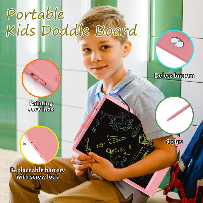 10 colių 8,5 colio LCD rašymo planšetinis kompiuteris E-rašytuvas Grafinė elektroninė rašymo lenta papuoštų piešimo lenta vaikams, suaugusiems, namų biuro mokykla