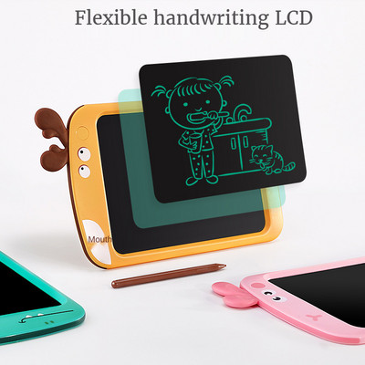 Tabletă de scris LCD pentru copii Tampă de desen digitală de 8,5 inci Tabloă de scris de mână electronică portabilă cu desene animate Cadou jucărie pentru copii mici cu stilou