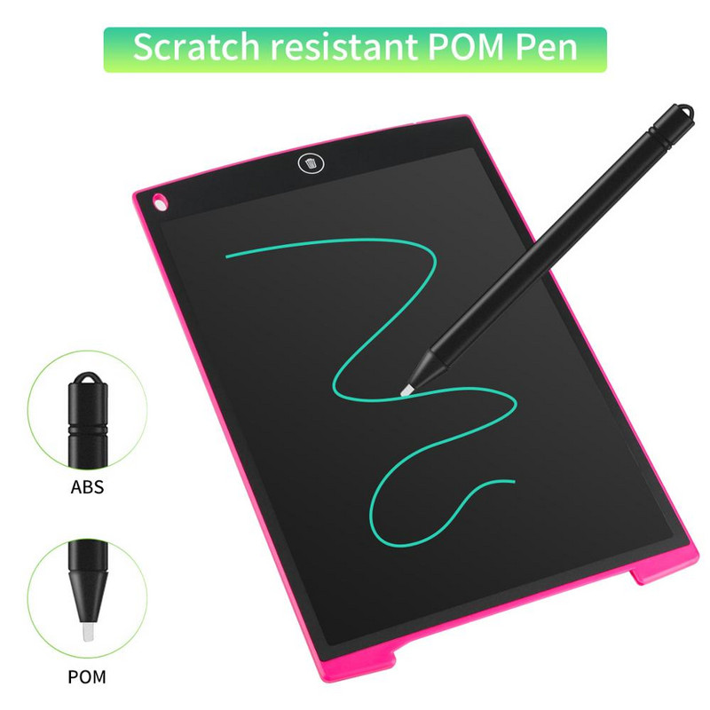 12 hüvelykes LCD írótábla Digitális rajz Elektronikus Kézírás Tábla Üzenet Grafikus Tábla gyerekeknek Írótábla Jegyzetíró tábla