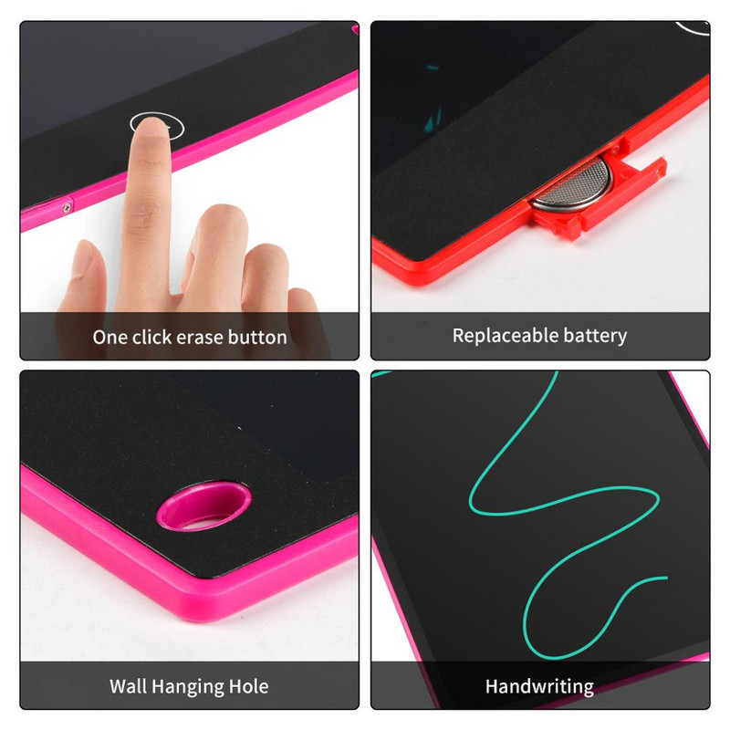 12 hüvelykes LCD írótábla Digitális rajz Elektronikus Kézírás Tábla Üzenet Grafikus Tábla gyerekeknek Írótábla Jegyzetíró tábla