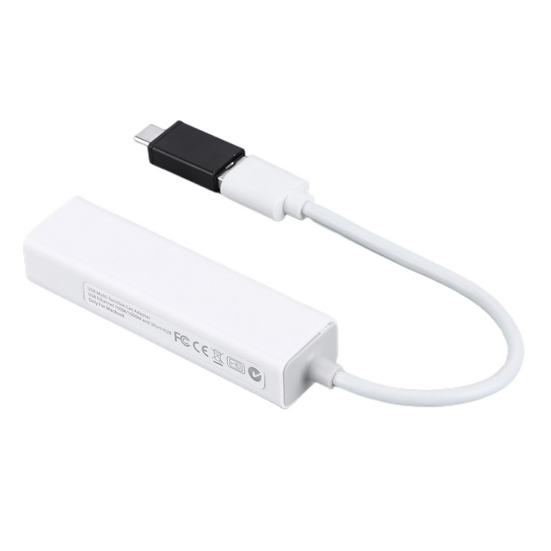 USB čvorište tipa C na Ethernet adapter Adapter visoke brzine prijenosa s 1000MBPs Ethernet za iOS prijenosno računalo Mac Android