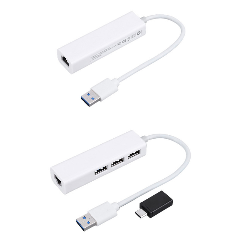 USB čvorište tipa C na Ethernet adapter Adapter visoke brzine prijenosa s 1000MBPs Ethernet za iOS prijenosno računalo Mac Android