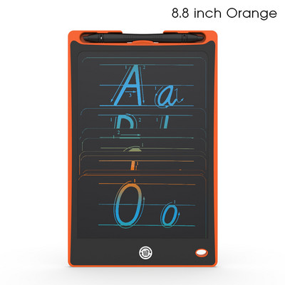 8 hüvelykes kézírásos LCD-képernyő, hordozható vázlatos graffiti, kézzel festett tábla, színes írólap tollal tanuló gyermekek számára Megjegyzés