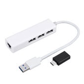 USB 3.0 HUB Multi C tipa sadalītājs USB C uz Ethernet RJ45 adaptera sargspraudnis 1000 MBPs liels ātrums iOS klēpjdatoram Macbook Pro Android