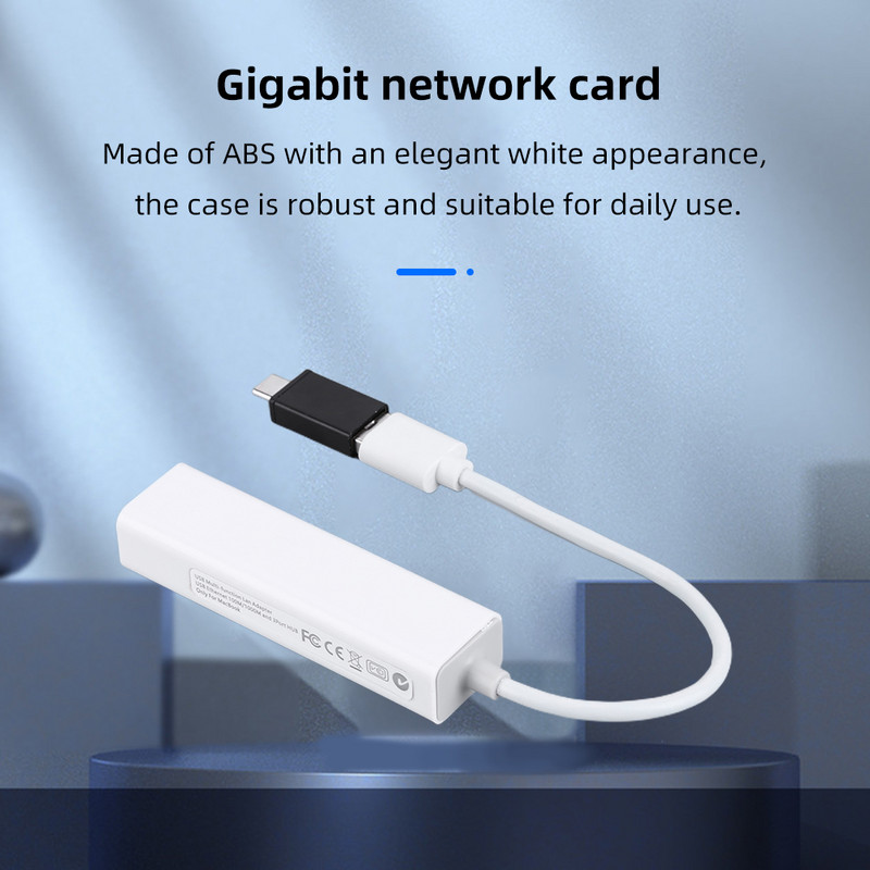 USB 3.0 HUB Multi C tipa sadalītājs USB C uz Ethernet RJ45 adaptera sargspraudnis 1000 MBPs liels ātrums iOS klēpjdatoram Macbook Pro Android