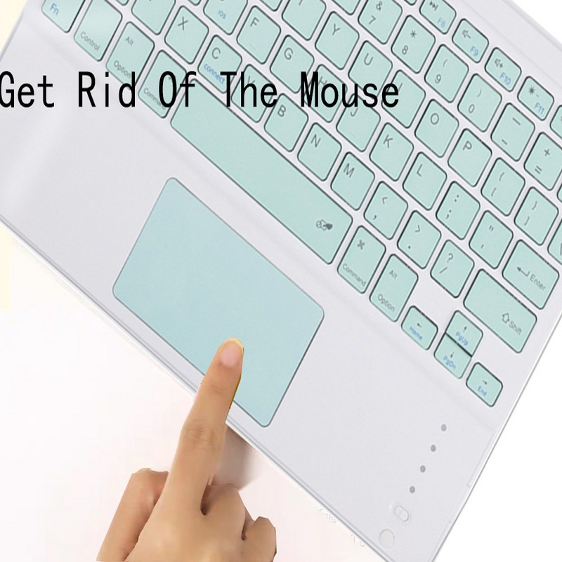 Jutiklinė kilimėlis belaidė Bluetooth klaviatūra Nešiojama MINI klaviatūra skirta Ipad iPhone Samsung Huawei Xiaomi Tablet Mobilus Telefonas Kompiuteris