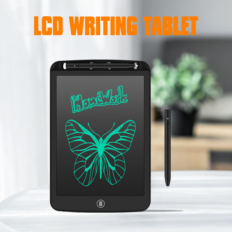 10 colių vaikų dovanų dažų žaislai skystųjų kristalų rašymo planšetė Skaitmeninė grafinė piešimo planšetė Elektroninė rašymo ranka padėklų lenta su storu rašikliu