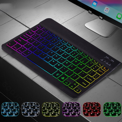 Pentru iPad Tastatură Tastatură fără fir retroiluminată compatibil Bluetooth Pentru Samsung Xiaomi Huawei Apple Phone Laptop Tabletă Tastatură