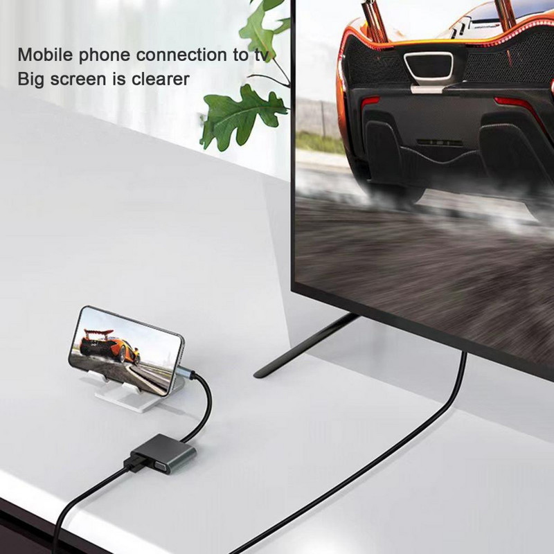 C-tüüpi jaotur 4 in 1 4K 1080P väljund Professionaalne USB-C ja HDMI-ühilduv VGA USB3.0 PD dokkimisjaam kodukino jaoks