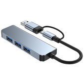 4-u-1 HUB Type C na USB 3.0 Hub 4 porta USB Splitter Kompatibilan s MacBook Pro/Air Surface Pro PS4 XPS PC Flash Drive