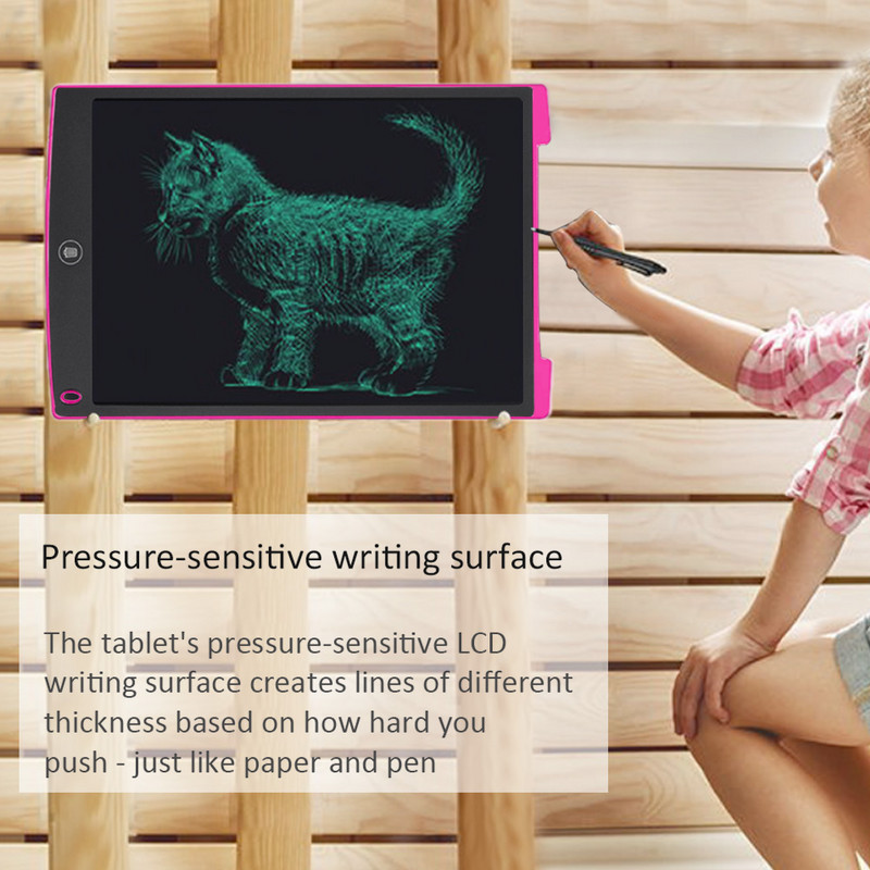 Elisona 12 colių LCD elektroninis rašymas piešimo planšetės lentos padėklai Skaitmeninė juodoji lenta Nepopierinis biuras su rašiklio priedu