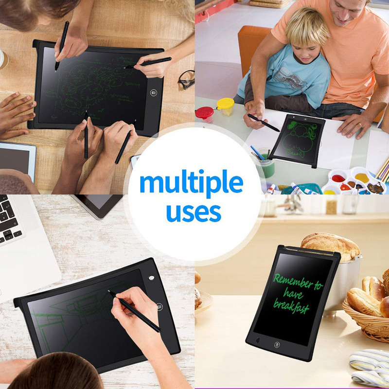 Potpuno nova elektronička ploča za pisanje 8,5 inča Memo Bijela ploča Dječja ploča za školsku djecu Crtanje Igranje Rukopis