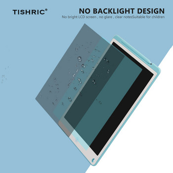 TISHRIC 12-инчов LCD таблет за писане Цифров таблет за рисуване Графичен таблет Дъска за рисуване Цифров блок за писане Стилус за рисуване